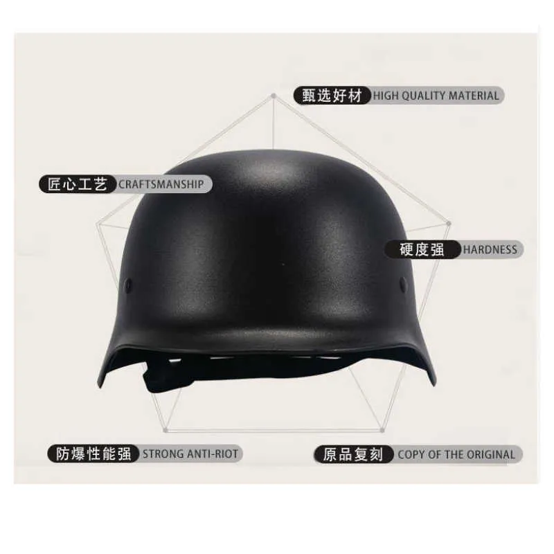 Tactical Helmets Army German M35 Helmet Black Tactical Airsoft Accessories Helmets Hunting Special Force Safety EquipmentHKD230628