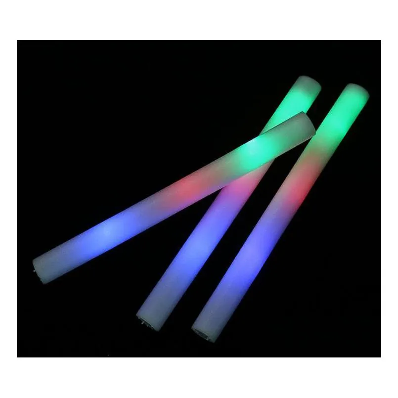 liteglow foam baton led party event stick with strobe flash ideal for weddings birthdays - giveaways favors