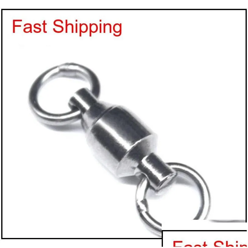 fishing accessories single melt ring swivel high speed ball bearing metal stainless steel fishings tackle hairclippers2011