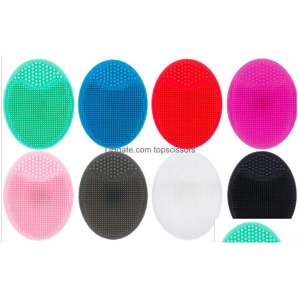 hot beauty silicone facial cleansing brush washing pad exfoliating blackhead face cleansing brush tool soft deep cleaning face brush