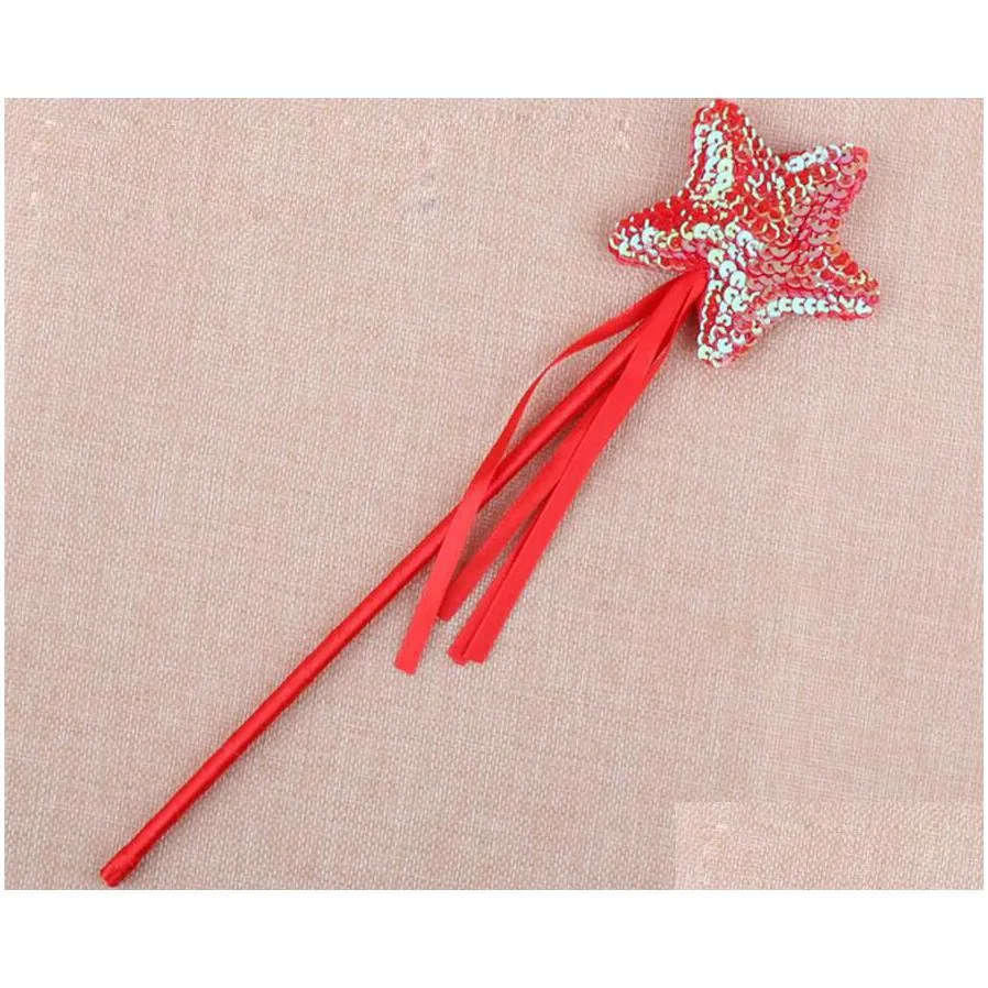 halloween childrens day sequins magic wand pentagram party masquerade handcuffs angel stick magic wand star fairy stick gifts