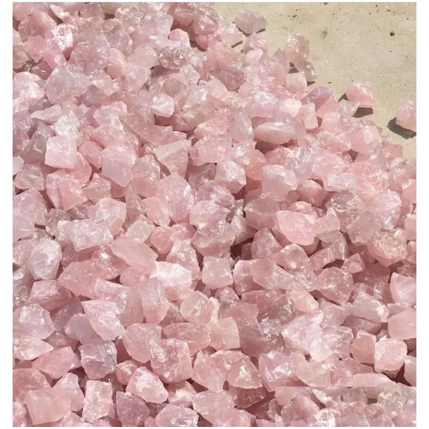 crystal gemstone large natural pink rose quartz rough for healing jewelry making and home decor - wicca reiki friendly