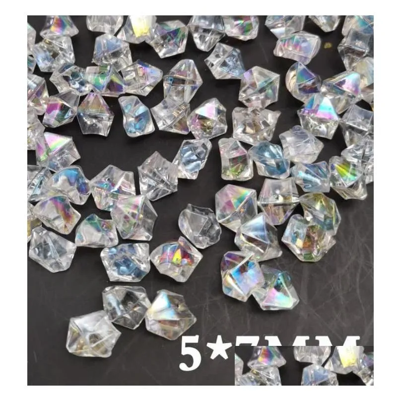 artibetter acrylic ab color stones - diy craft gems for table decor weddings parties - sparkling rhinestone vase fillers