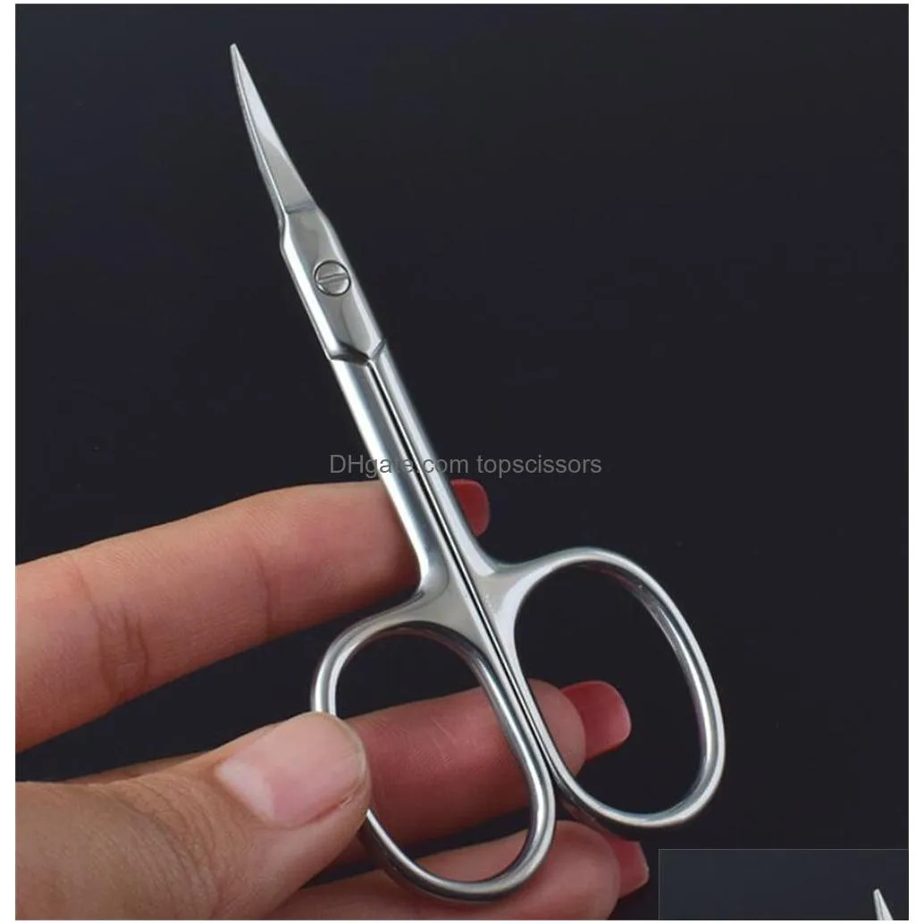 stainless steel straight beauty scissors eyebrow scissor facial hair manicure nail moustache eyelash nose ear cuticle and dry skin grooming kit