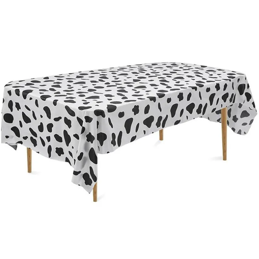 jungle safari animal print tablecloth - waterproof party decor for birthdays baby showers more 54 x108 