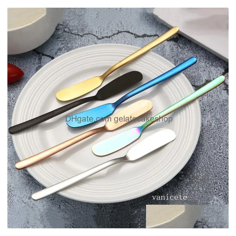cheese knives multi purpose butter knife dessert stainless steel jam spreader canape cutter appetizers sandwich cake cream tool western cutlery kitchen
