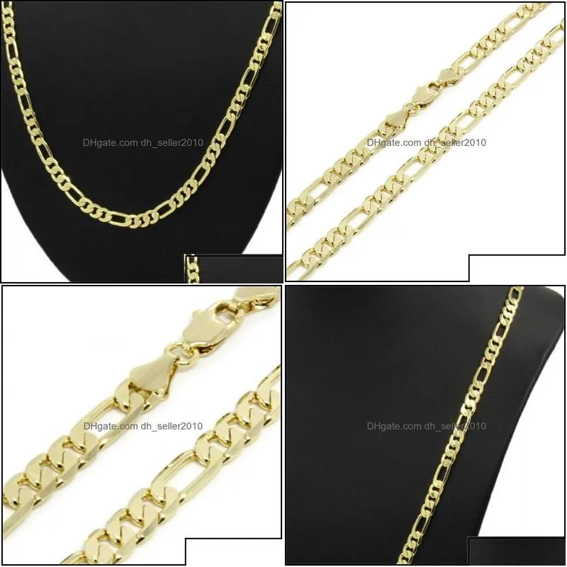 chains 14k yellow real solid gold 8mm italian link chain necklace 24 inches drop delivery 2022 jewelry necklaces pendants dhh14