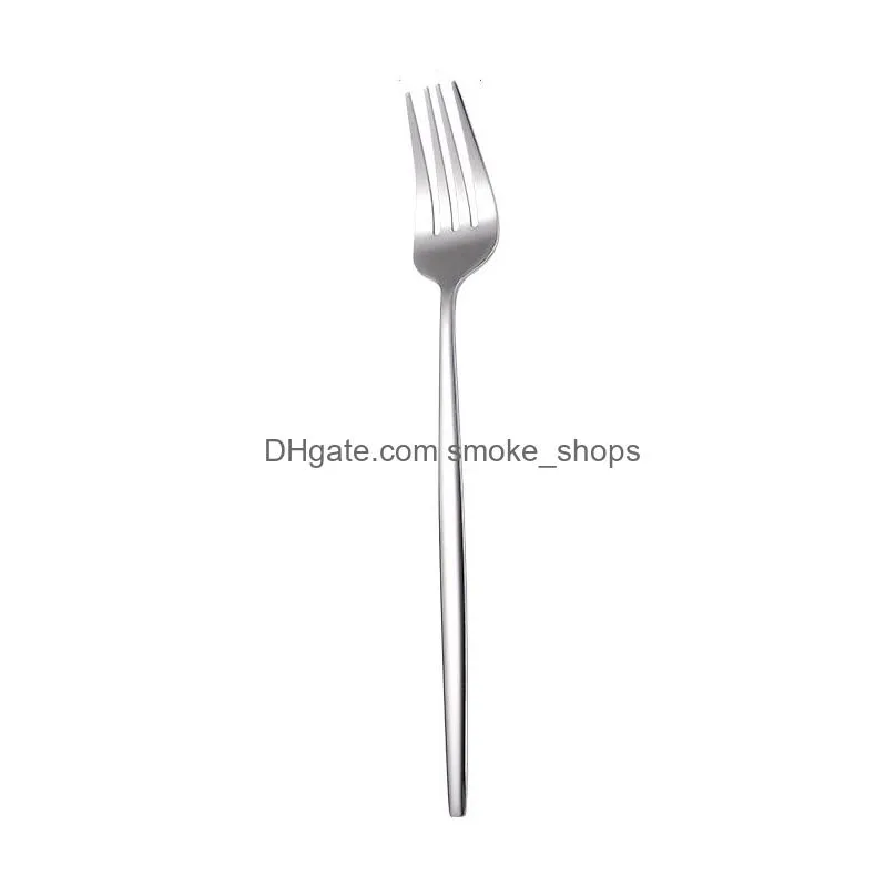 4pcs/set stainless steel dinnerware flatware set dinner knife fork spoon tableware cutlery gold silver jk2005xb