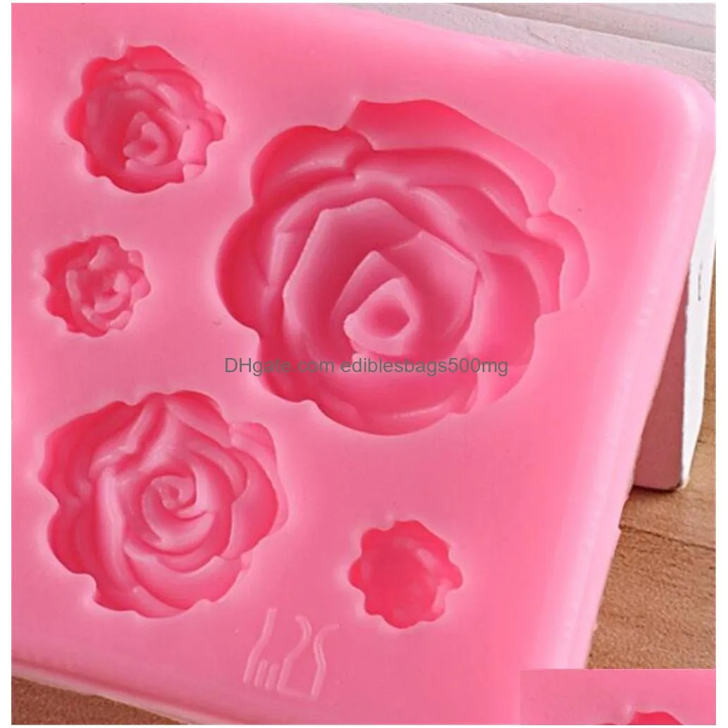  dining rose flowers silicone mold cake chocolate mold wedding cake decorating tools fondant sugarcraft cake mold