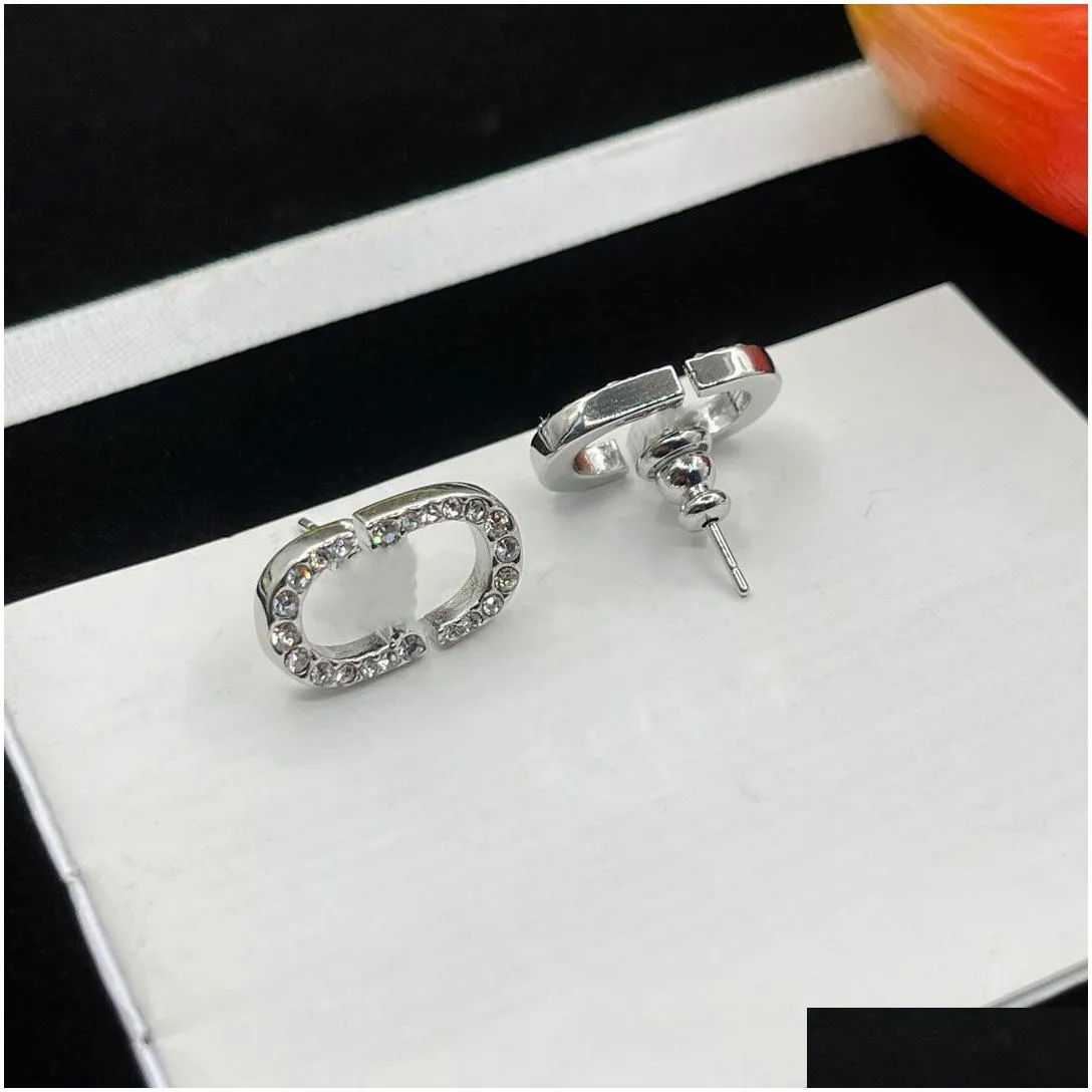 golden pearl earrings simple letter design commuting versatile temperament earrings fashion romantic wearing accessories design