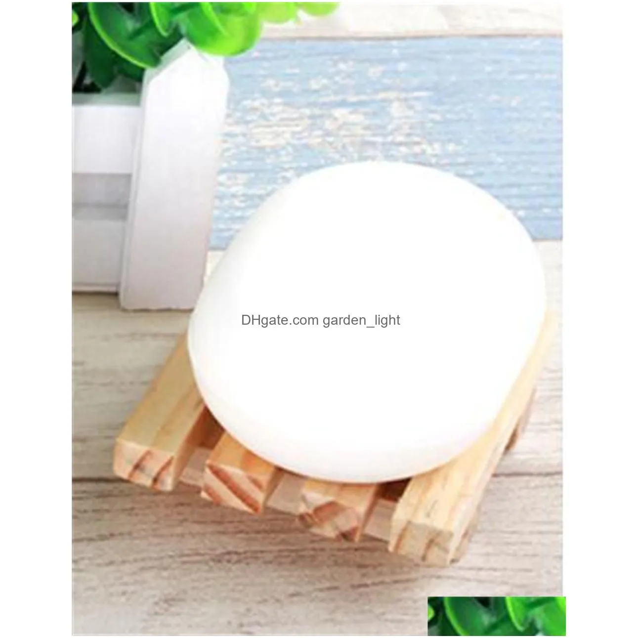 wholesale bamboo soap dish hand made bathroom holder natural wood tray deck bathtub shower dish craft for kitchen kd1