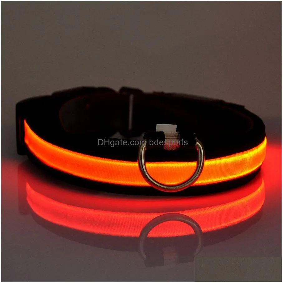 led dog collar anti-lost/avoid car accident collar for dogs puppies dog collars leads pet products jk2006xb