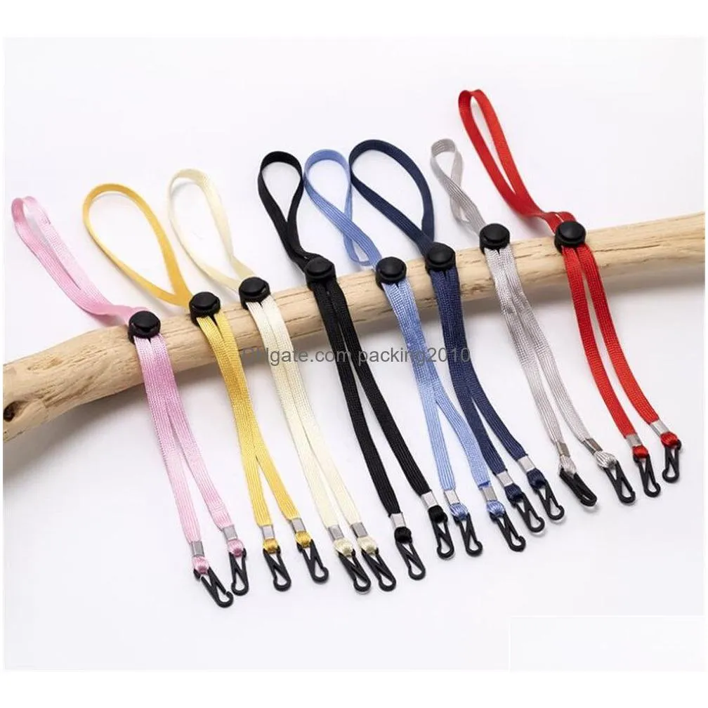 adjustable face mask lanyard handy convenient holder rope anti-lost anti-drop mask hanging neck rope halter ropes xb1