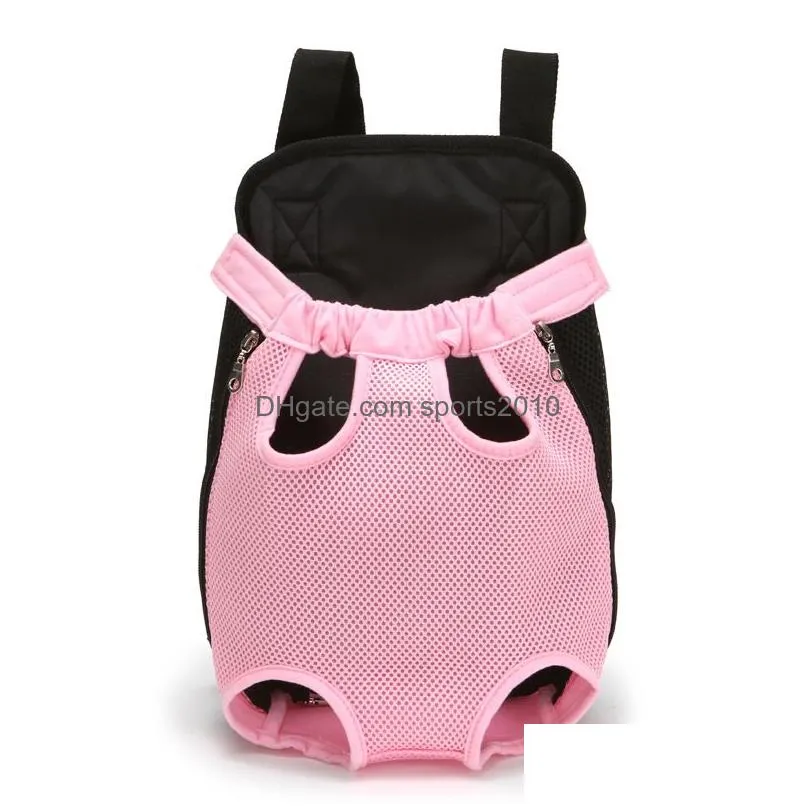 front pet carrier backpack legs out adjustable mesh hiking camping travel bag for small dogs cats puppies jk2012xb