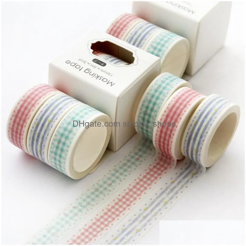 3pcs/set van gogh washi tape starry sky ocean wave adhesive diy scrapbooking planner sticker masking label 5m xbjk2105 2016