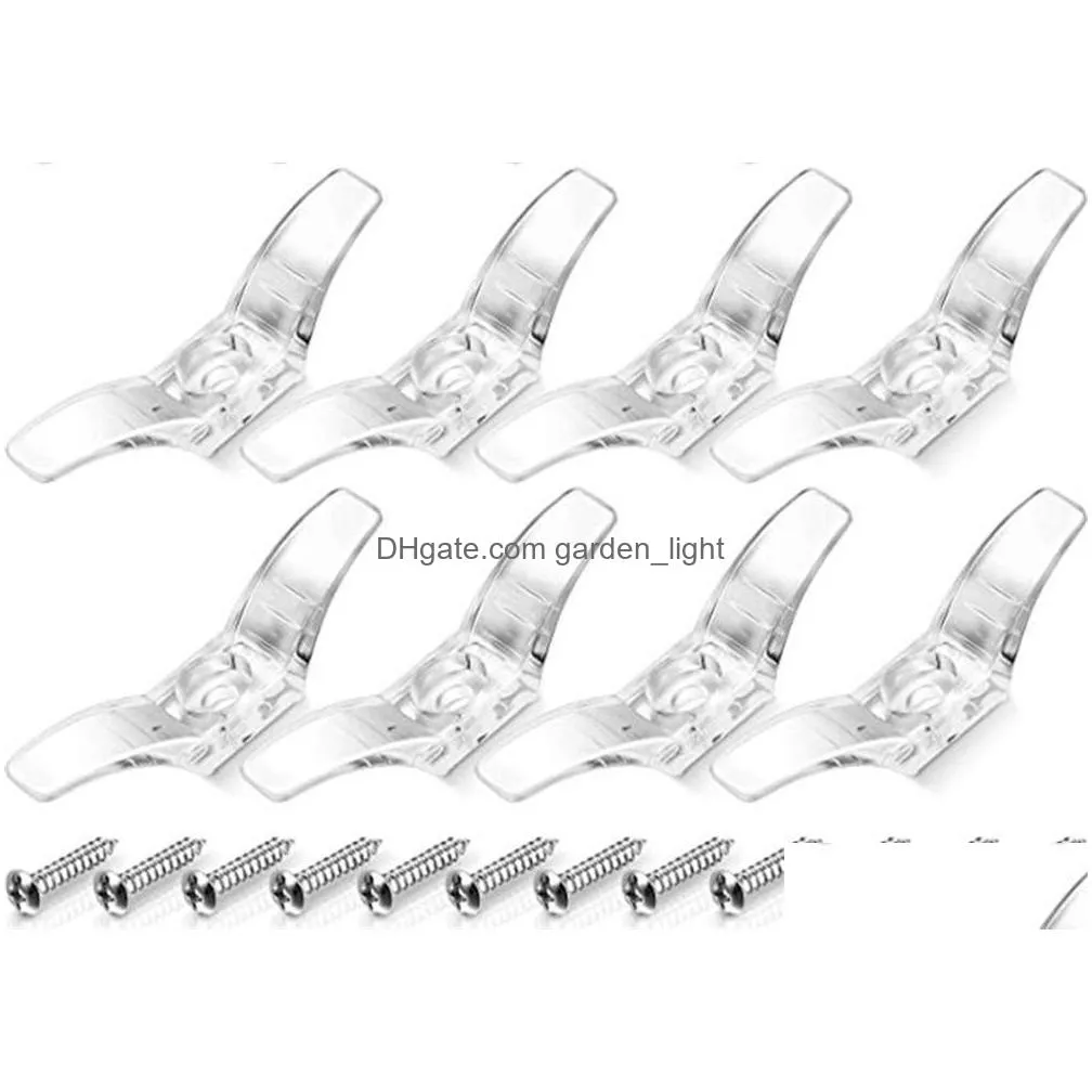 Clear Rubber Curtains With Stem And Anti Slip Grippers Non Adhesive