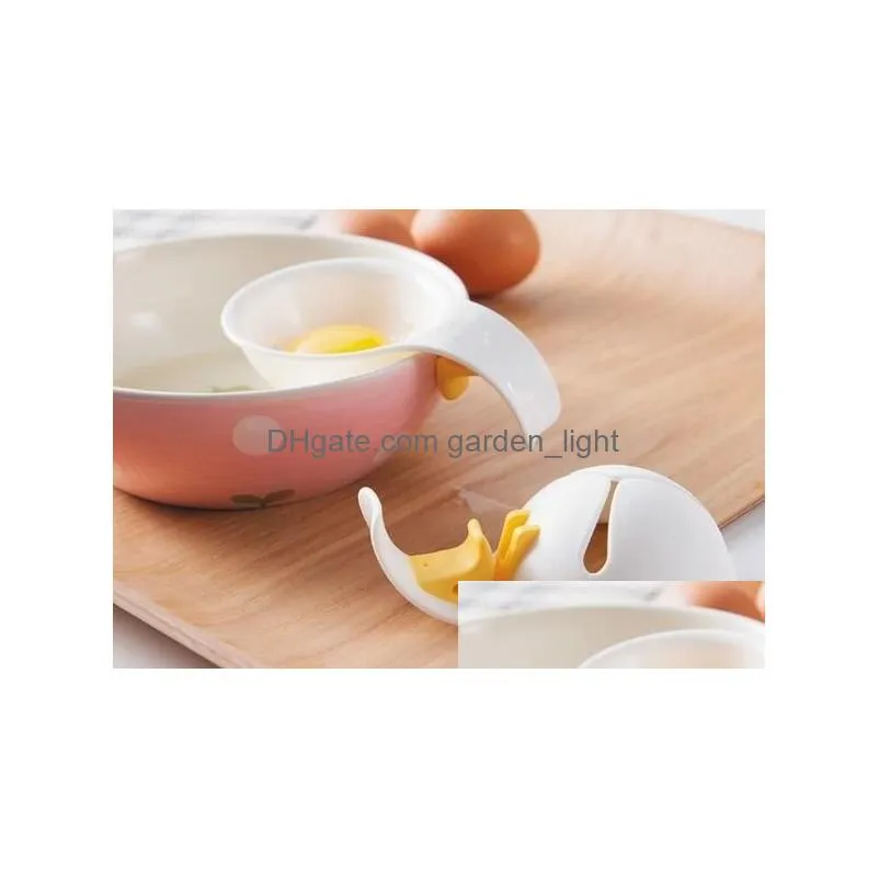 mini egg yolk white separator tools with silicone holder egg divider xb18