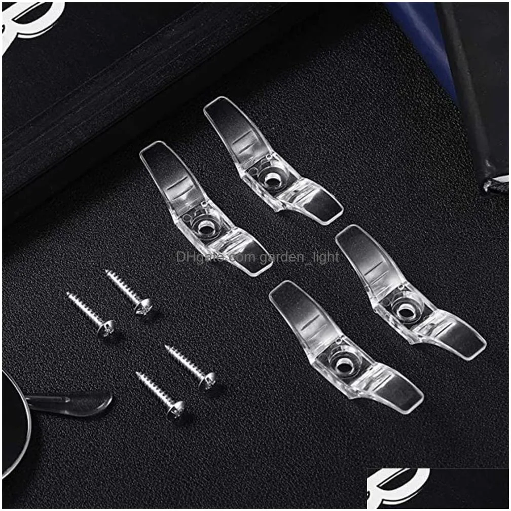 Clear Rubber Curtains With Stem And Anti Slip Grippers Non Adhesive