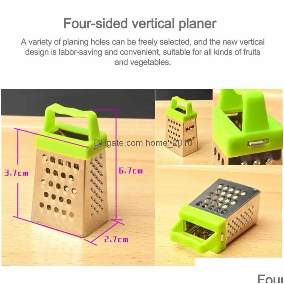 mini four-sided planer kitchen tool stainless lemon cheese vegetable grater peeler slicer gadgets fruit vegetable chopper