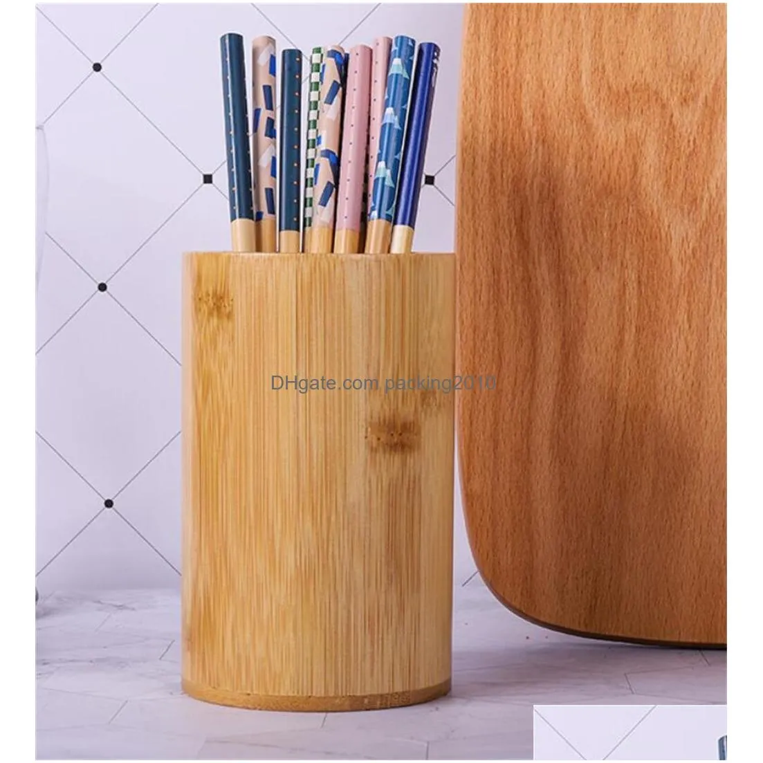 5 pairs japanese natural bamboo chopsticks reusable chopstick gift set tableware washable for dishwasher