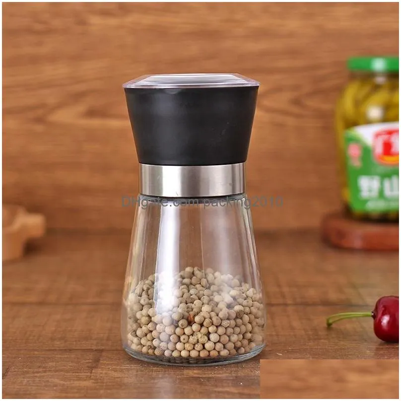 manual glass pepper salt spice grinder mill hand pepper herb mill high quality kd1