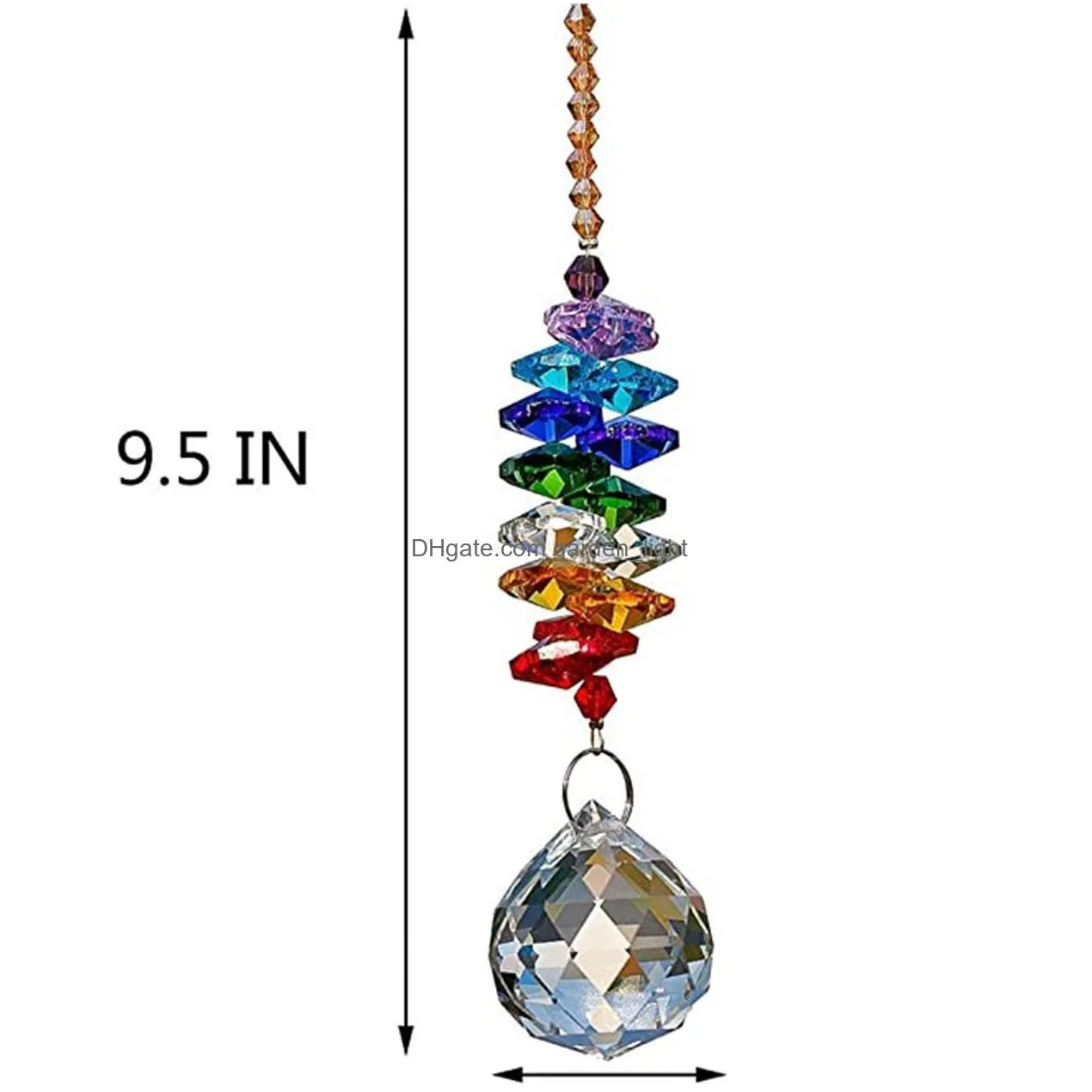 party decoration 30mm chandelier crystals ball prisms rainbow octogon chakra suncatcher for gift christmas tree hanging ornament xb1