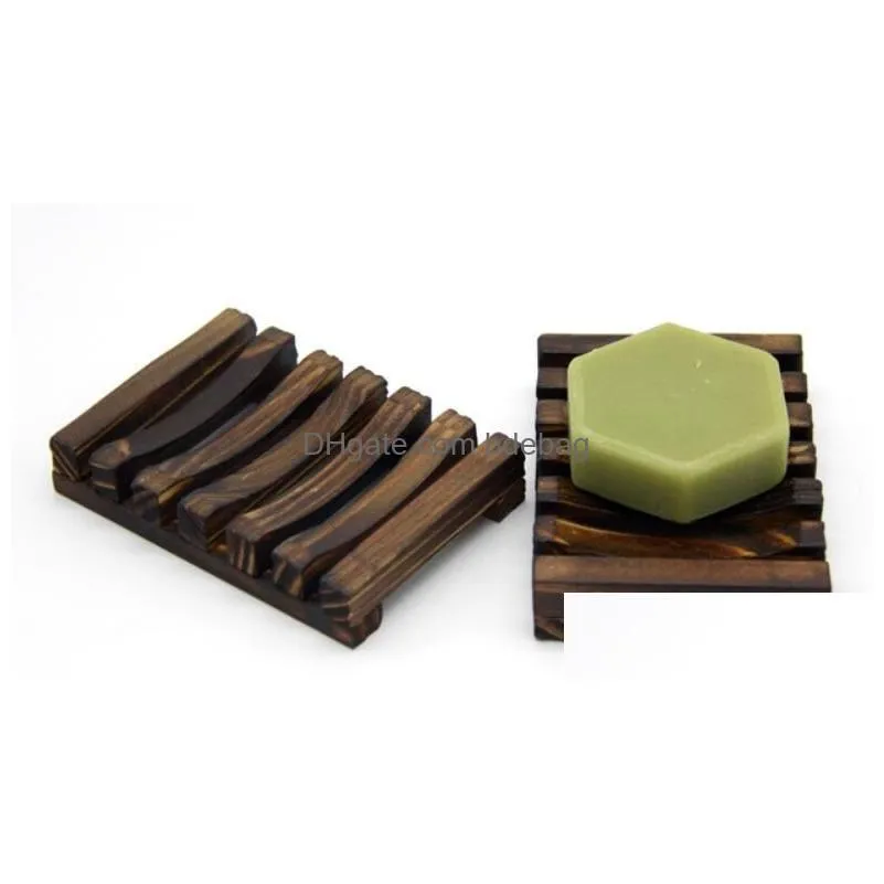  home portable bamboo wooden soap dish shower case soap holder container soap tray storage box kd1