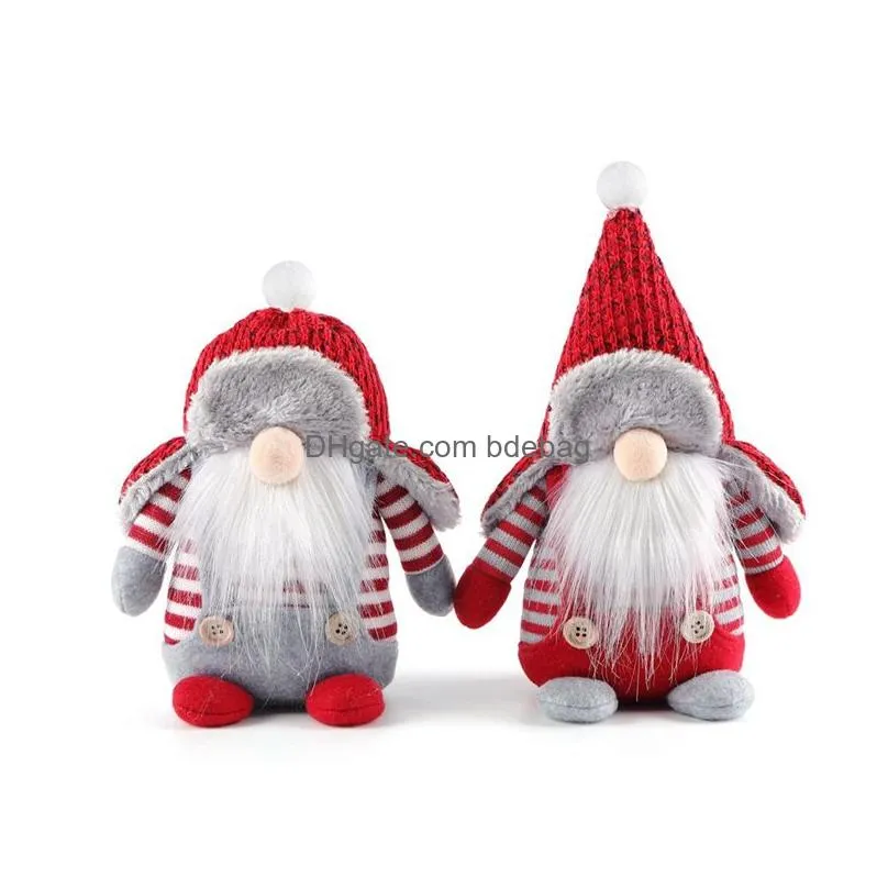 christmas plush handmade gnomes elf doll window home table decor xmas ornament year natal navidad gift jk2011x5