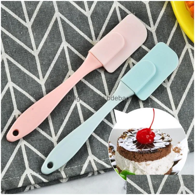 baking pastry tools silicone cream scraper diy bread cake butter spatula mixer oil brush kitchen cooking utensil xbjk2103