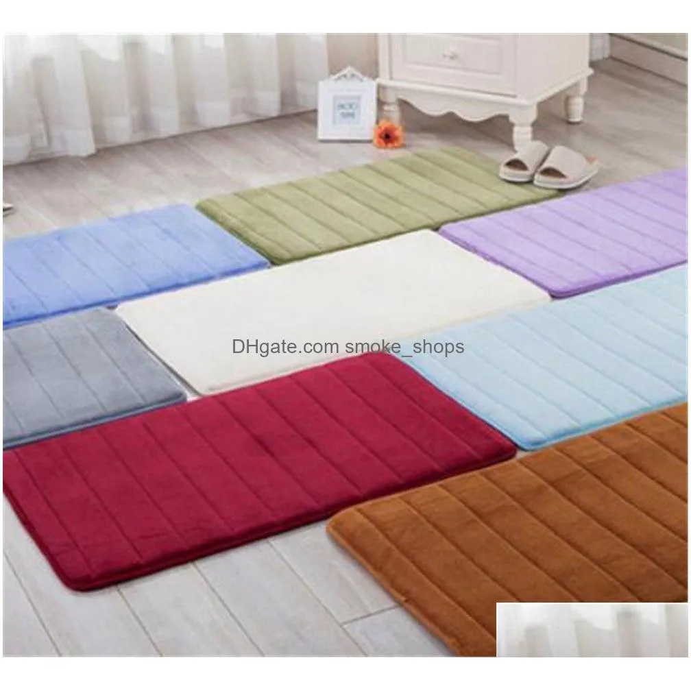  textiles 40x60cm bath mat bathroom carpet water absorption rug shaggy memory foam bathroom mat kitchen floor ph1