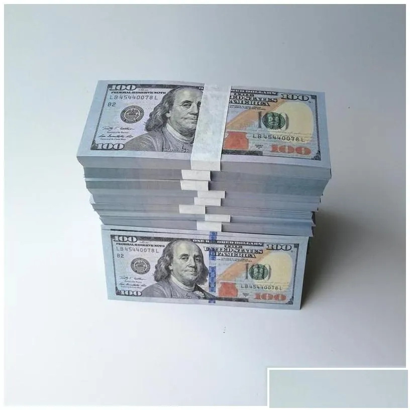 other festive party supplies 50 size movie props game dollar  counterfeit currency 1 5 10 20 100 face value of us dollars fake
