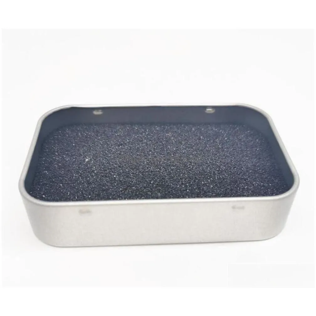 rectangular hinged metal storage box container with lid multipurpose portable small tin boxes empty containers xb