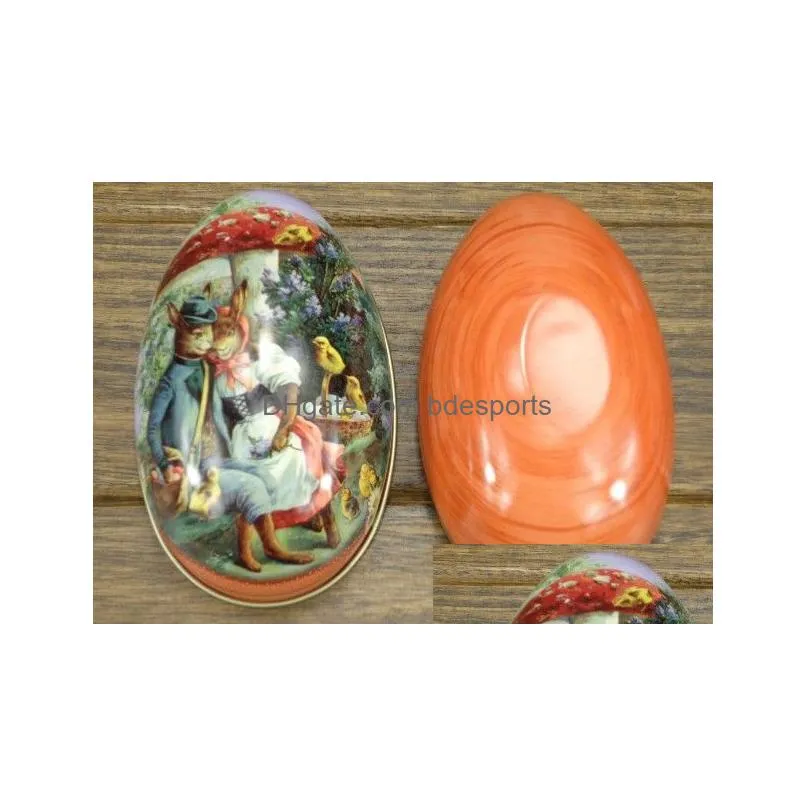 easter decoration cabochons fashion easter eggs tin candy storage box 8 all pattens available now