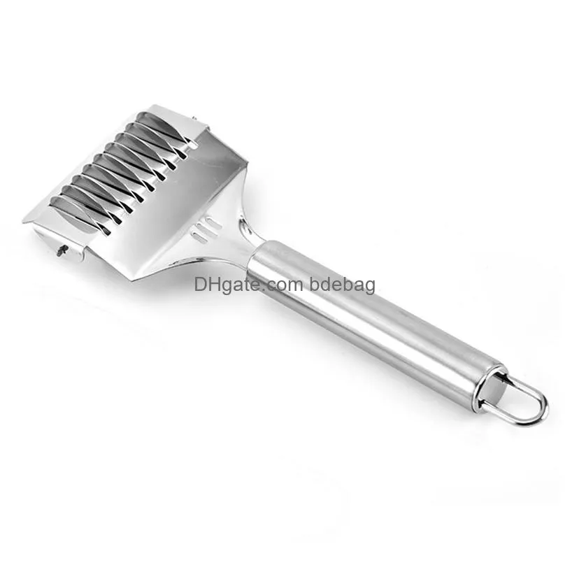 stainless steel noodle lattice roller docker dough cutter pasta spaghetti maker kitchen cooking pastry tools jk2007kd