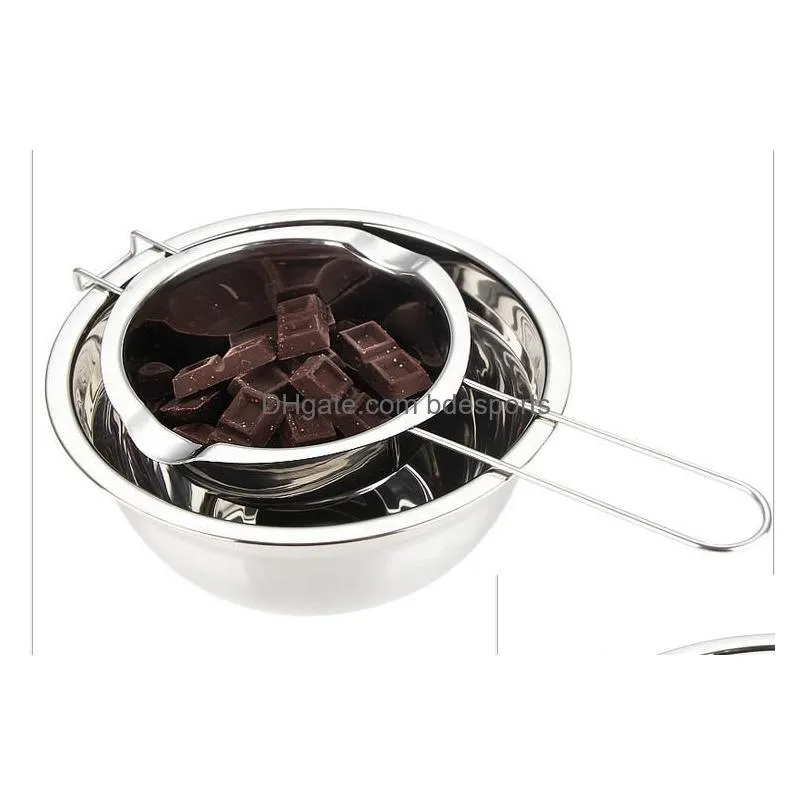 bakeware stainless steel chocolate melting pot double boiler milk bowl butter candy warmer pastry baking tools kd18