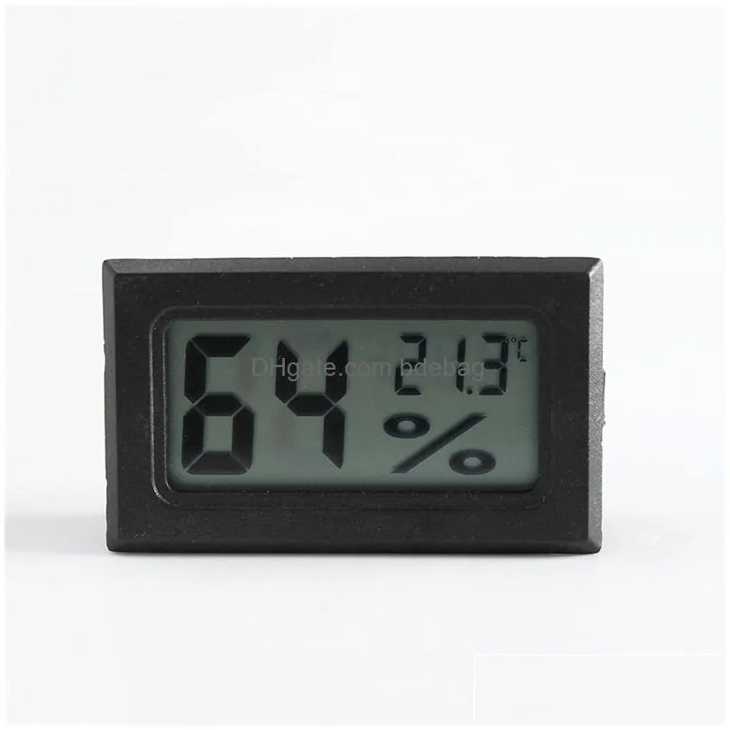 mini digital lcd indoor temperature sensor humidity meter thermometer hygrometer gauge fahrenheit/celsius for humidors garden jk2008kd