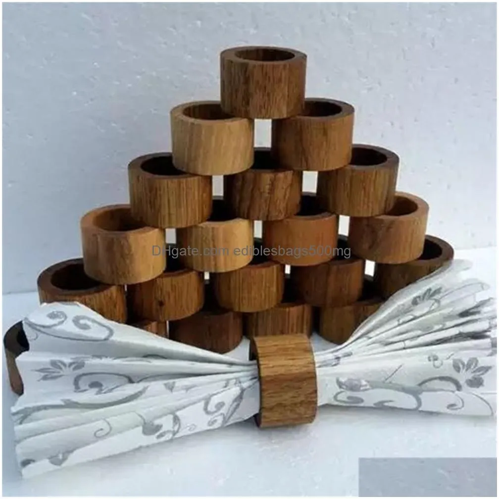 home decor handmade wood napkin ring wooden napkins rings artisan crafted weddings dinner parties or every day use xb1