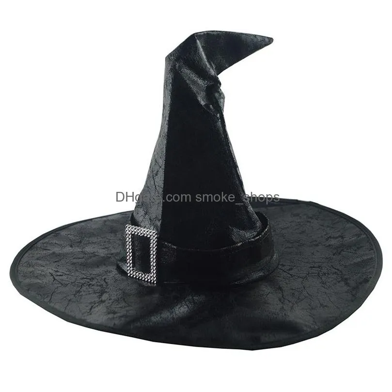 halloween wizard witch hat masquerade party props fancy dress cosplay costume accessories for children adult xbjk2107
