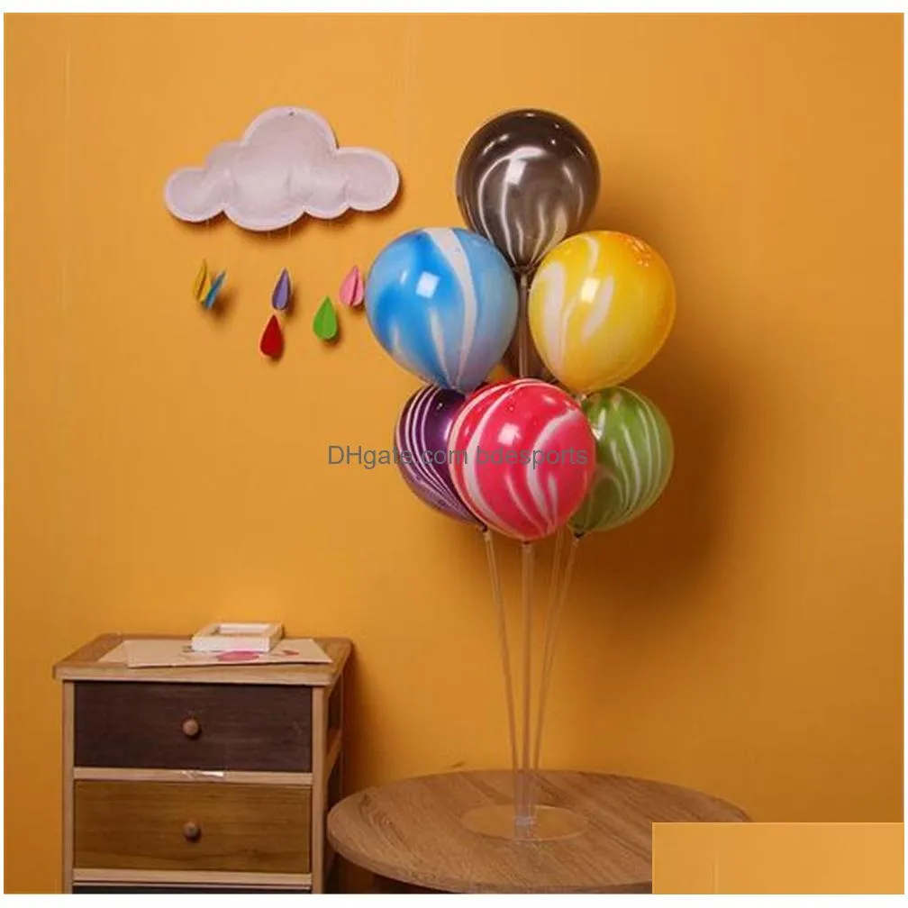 new festive 70cm balloon holder column base stand clear plastic balloon stick stand for birthday party wedding kids balloons