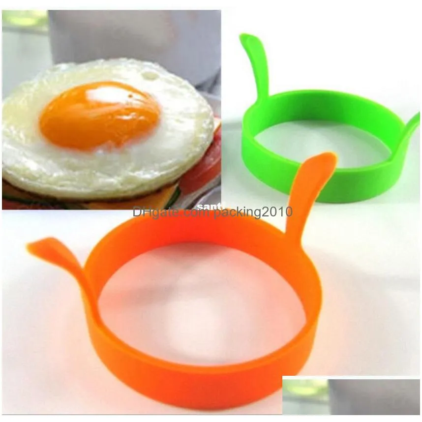 fashion hot kitchen silicone fried fry frier oven poacher egg poach pancake ring mould tool kd1