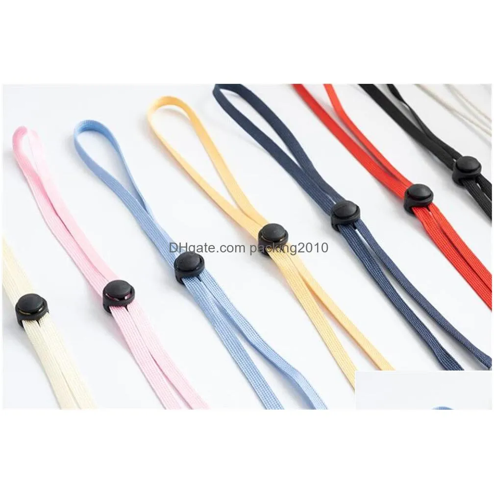 adjustable face mask lanyard handy convenient holder rope anti-lost anti-drop mask hanging neck rope halter ropes xb1