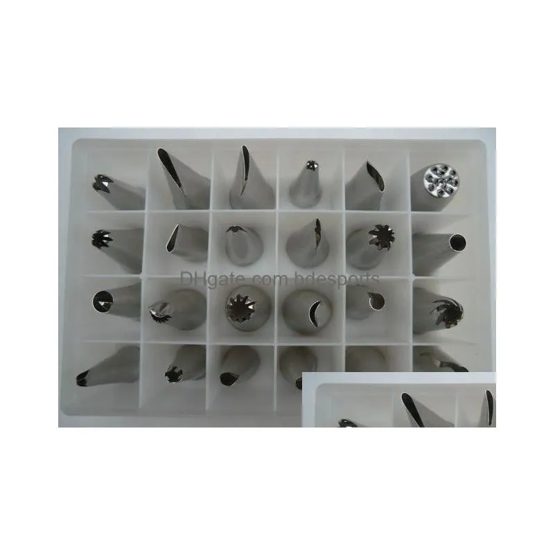 quality diy tool box set cake sugarcraft decorating 24pcs icing piping nozzles pastry tips kd