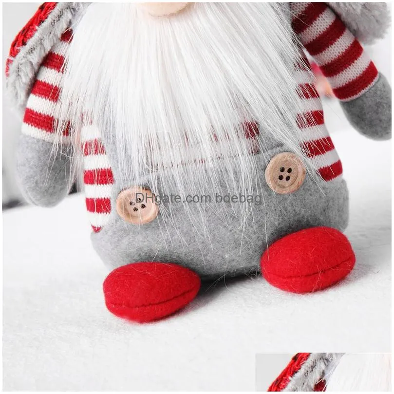 christmas plush handmade gnomes elf doll window home table decor xmas ornament year natal navidad gift jk2011x5