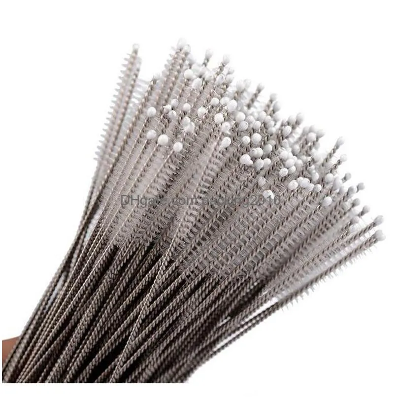 stainless steel wire cleaning brush straws cleaning brush bottles brush cleaner 17.5 cmx4cmx6mm kd1