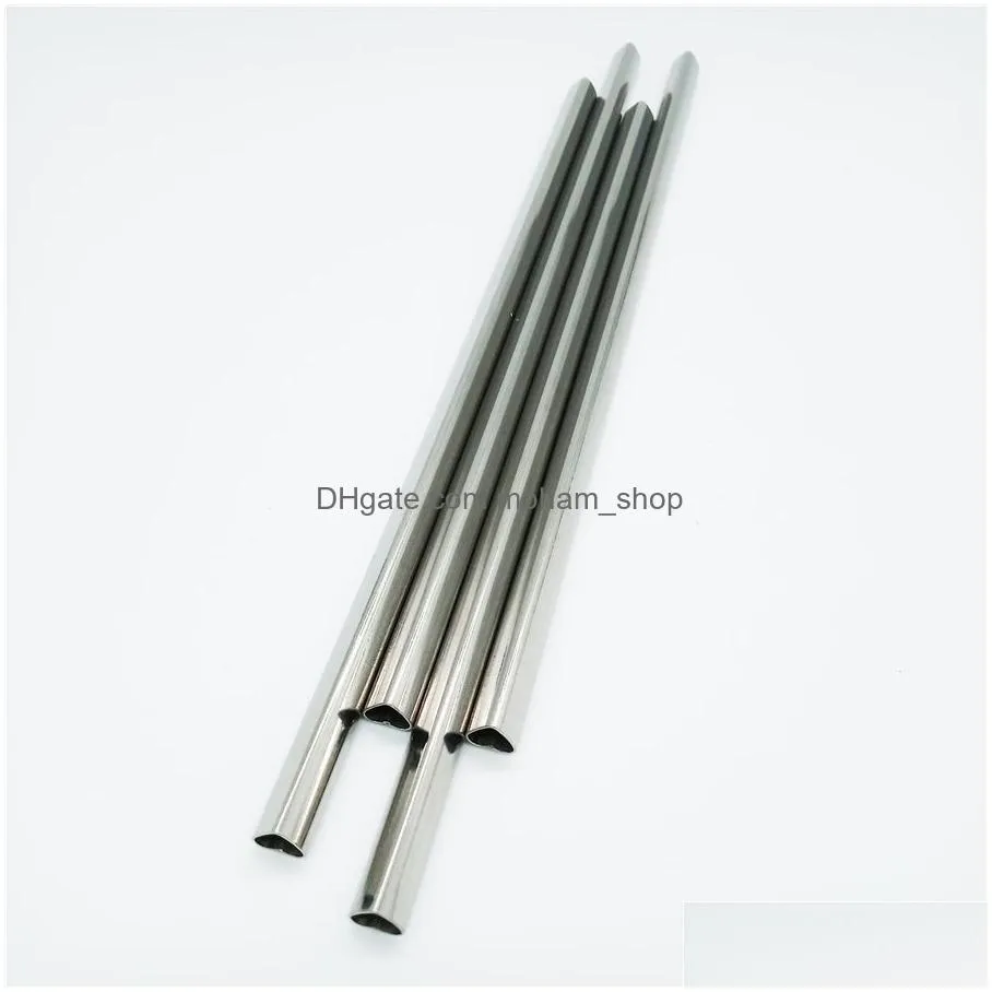 21.5 cm/8.5 heart shaped stainless steel metal drinking straw reusable portable e-co friendly tubes home bar party accessories