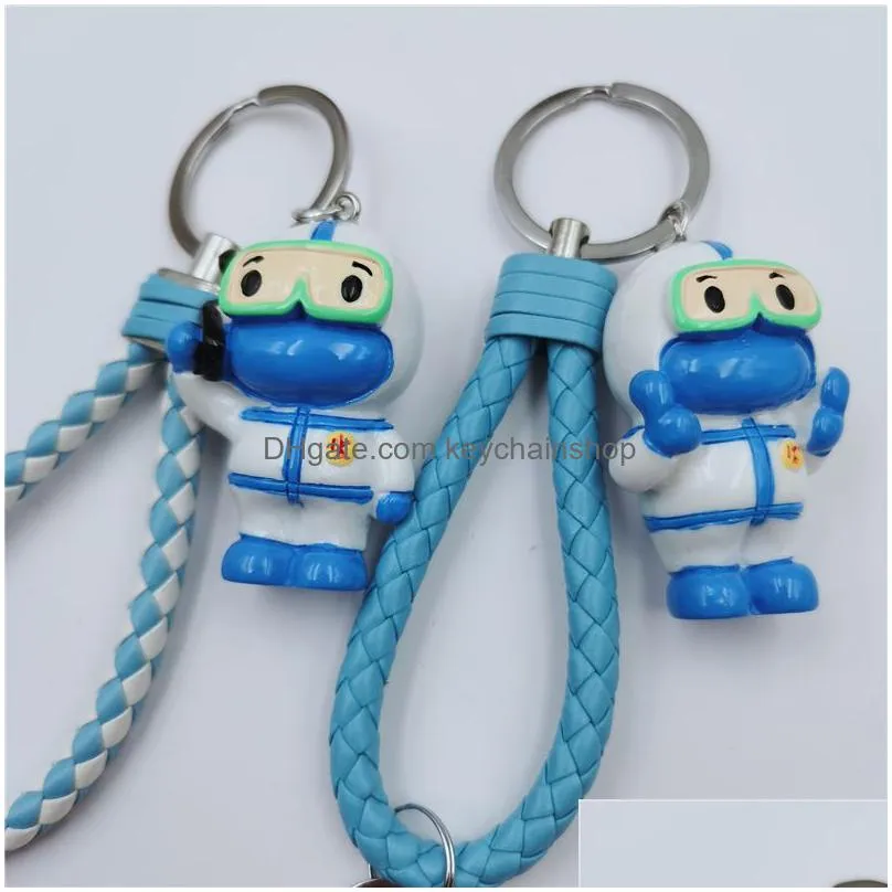 resin epidemic prevention memorial keychain cute cartoon character doctor nurse key chain creative souvenir student backpack pendant