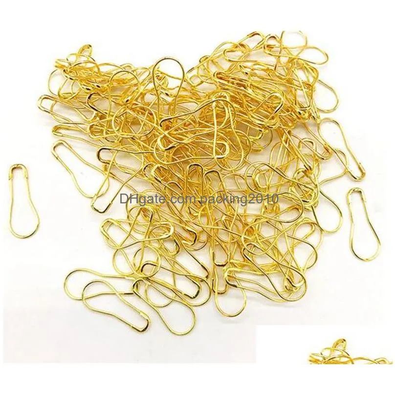 new home 1000pcs/lot gourd pin knitting crochet locking stitch marker hangtag safety pins diy sewing tools needle clip crafts accessory