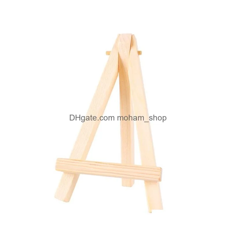 mini wood display easel painting tripod tabletop holder stand for small canvases business cards signs p os xbjk2207