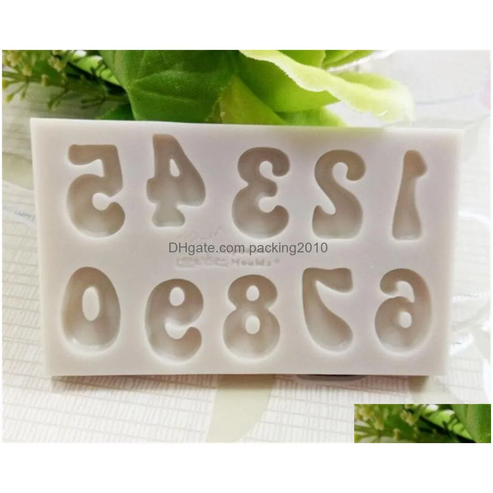 new dining chocolate molds letters numbers silicon 3d fondant mold cakes decorating tools diy kitchen bakeware safety molds