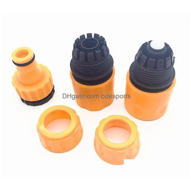 hot patio lawn 3pcs fast coupling adapter drip tape irrigation hose connector with 1 2 3 4 barbed garden water connector irrigation